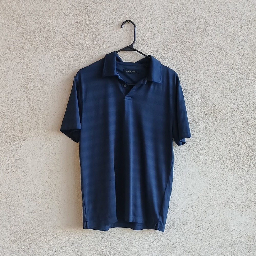 Make Offer! Axist Blue Polo Shirt Classic Design